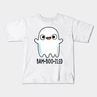 Bam-boo-zled Cute Halloween Confused Ghost Pun Kids T-Shirt